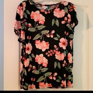 Floral olive top